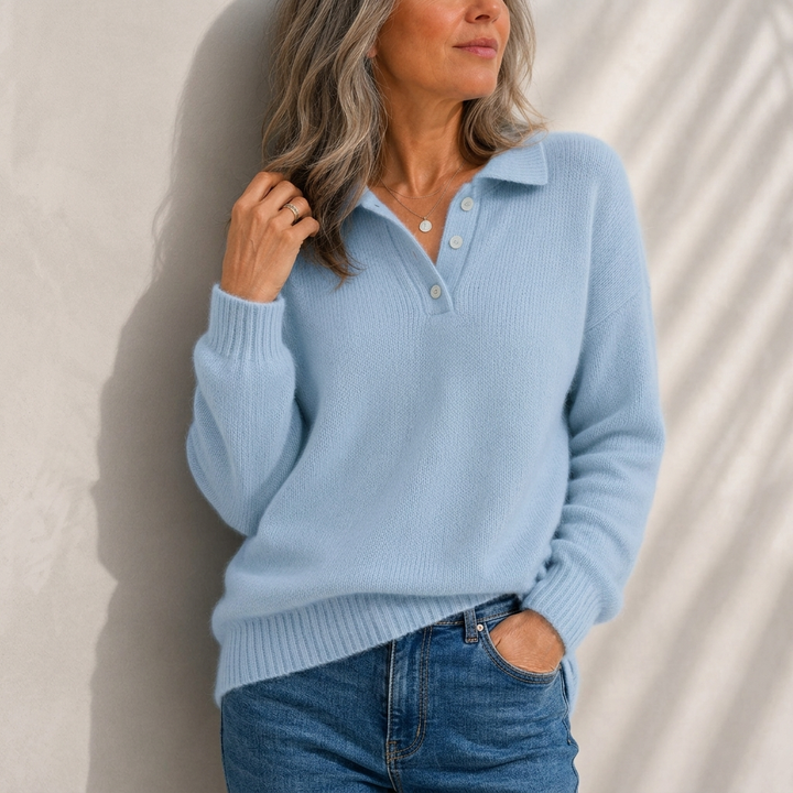 Aelis - Polokragen-Pullover mit weichem Griff