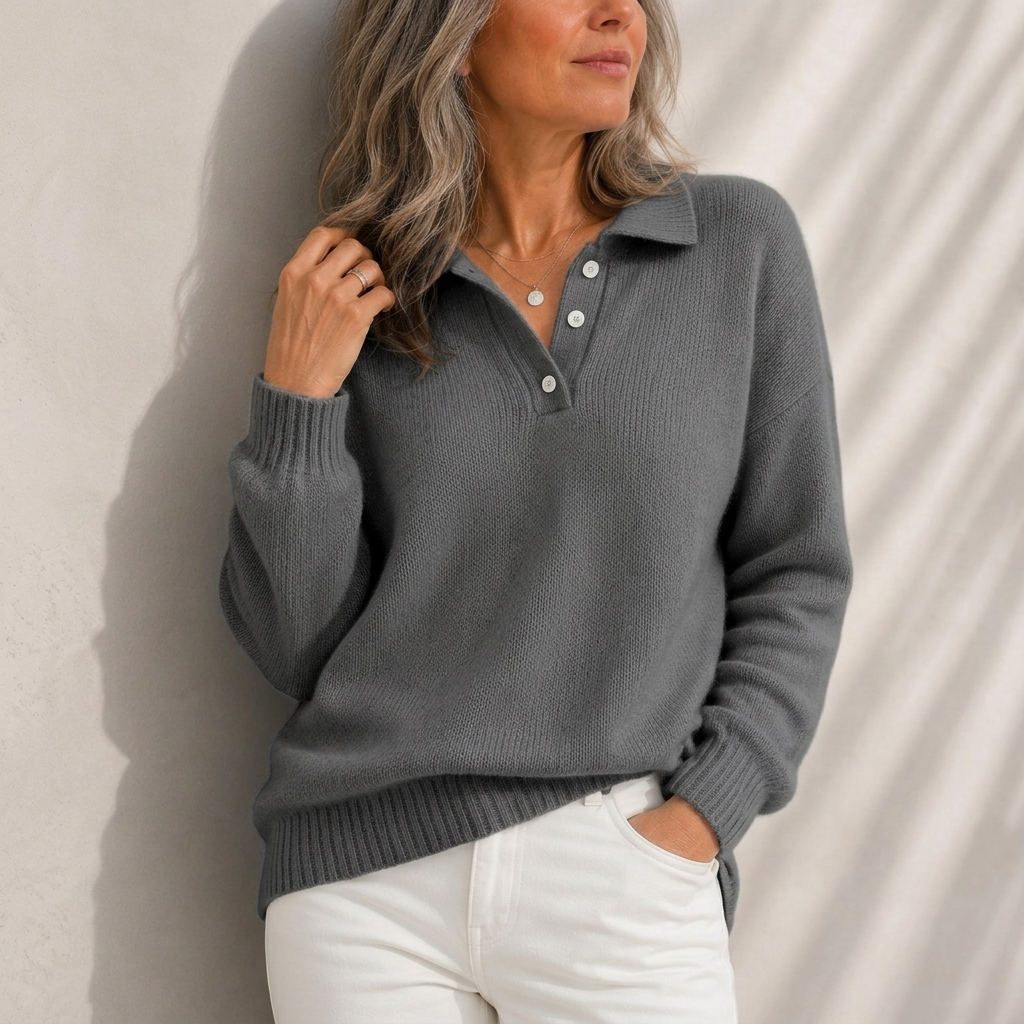 Aelis - Polokragen-Pullover mit weichem Griff