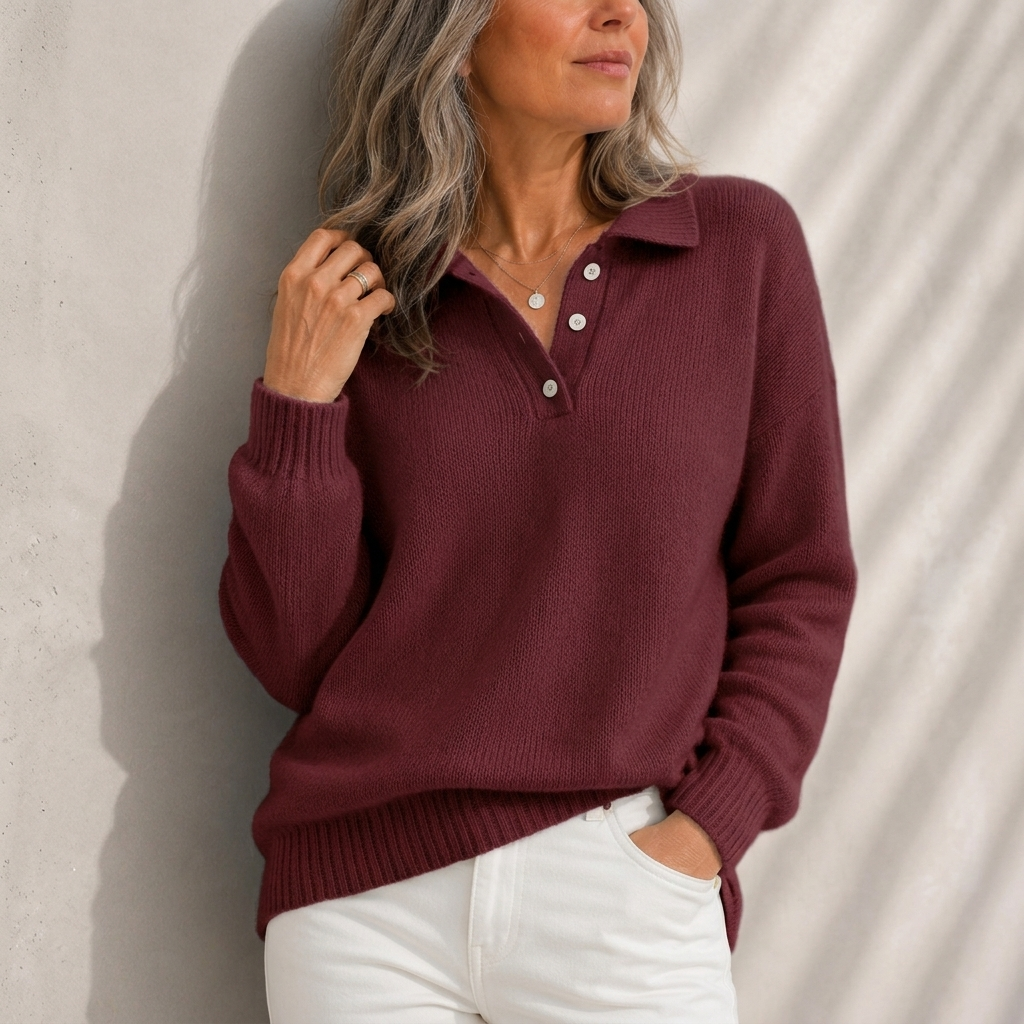 Aelis - Polokragen-Pullover mit weichem Griff