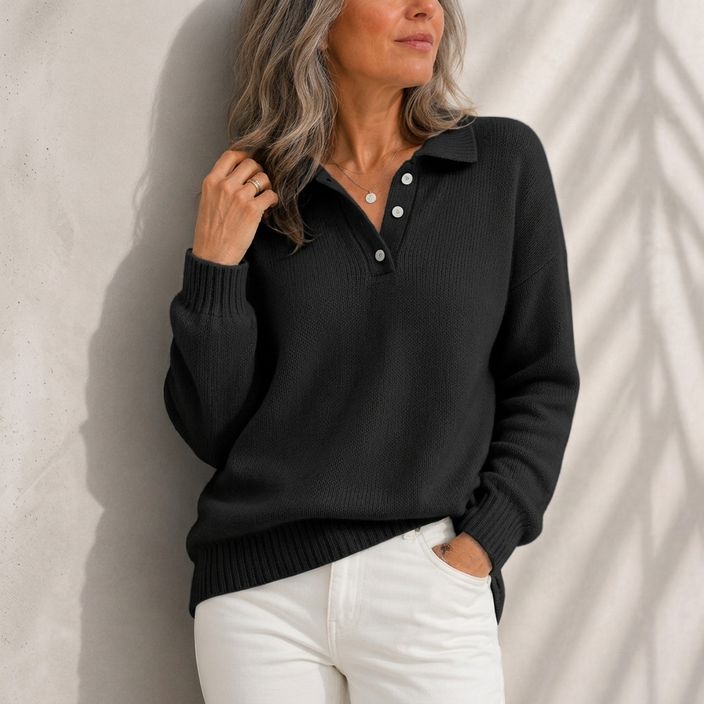Aelis - Polokragen-Pullover mit weichem Griff