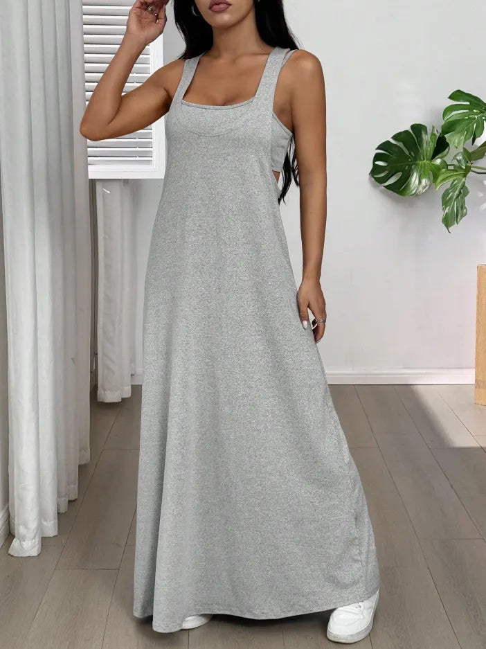Evania - Lagenlook-Maxikleid-Set