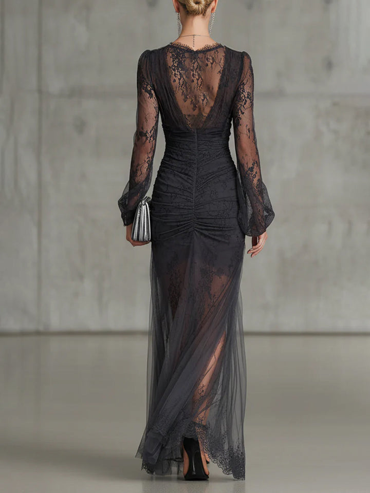 Anja - Maxikleid mit Raffung