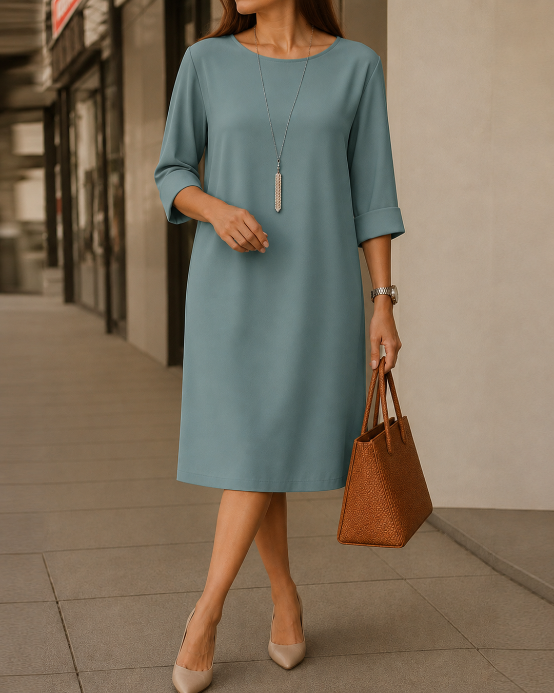 Gilda - Soft-Touch-Midikleid