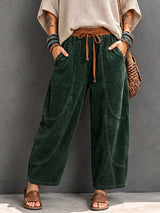 Basma - Relaxed-Fit-Cordhose mit Kordelzug