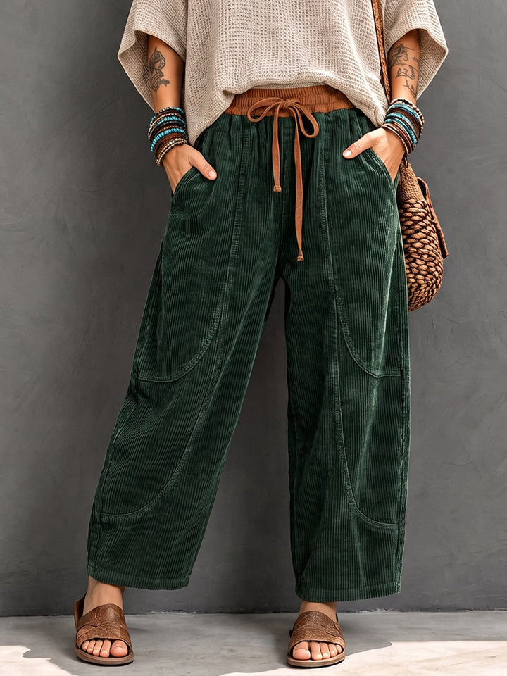 Basma - Relaxed-Fit-Cordhose mit Kordelzug