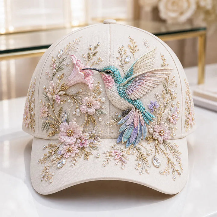 Arlena - Cap mit Blumenpferd-Motiv