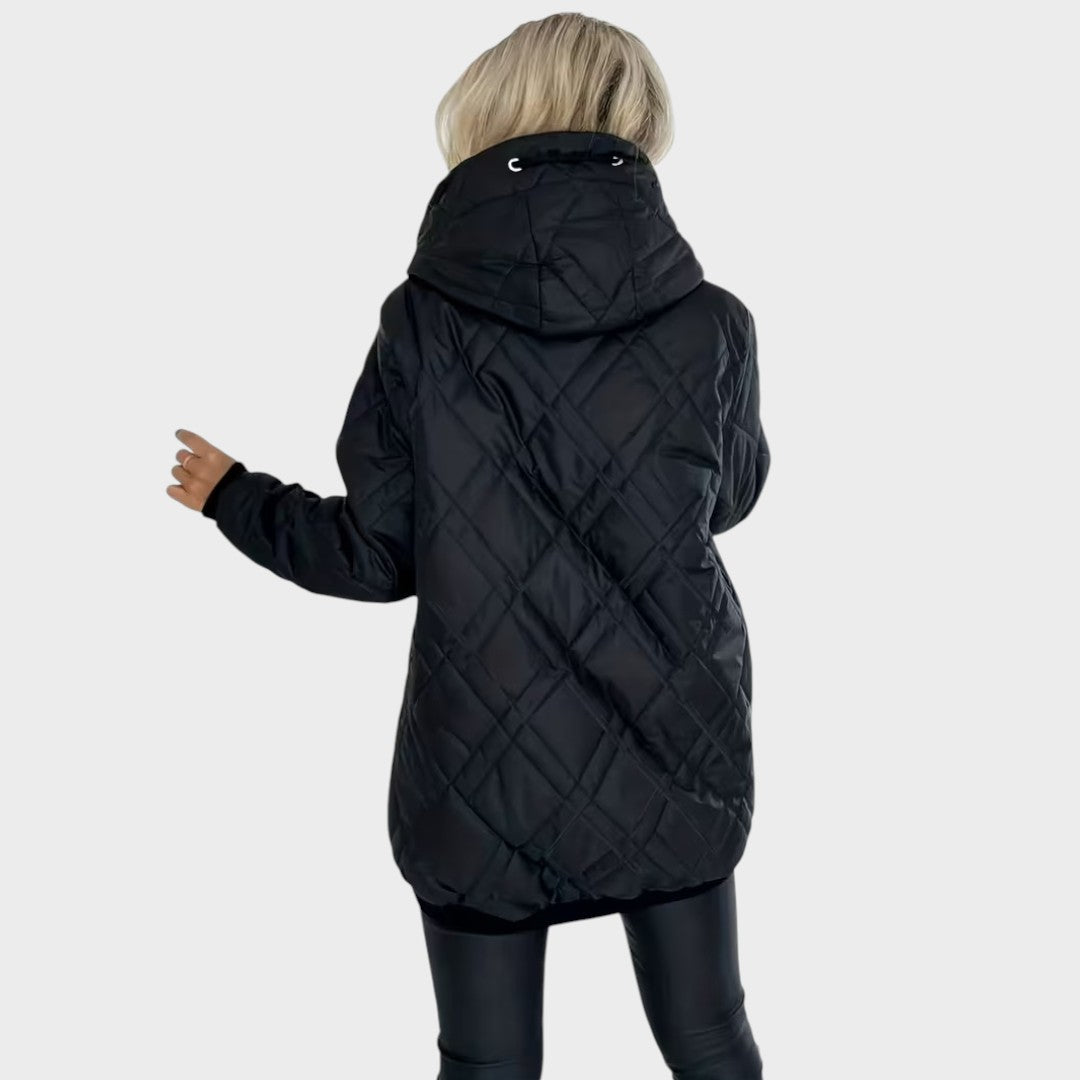 Delianne - Gesteppte Kapuzenjacke
