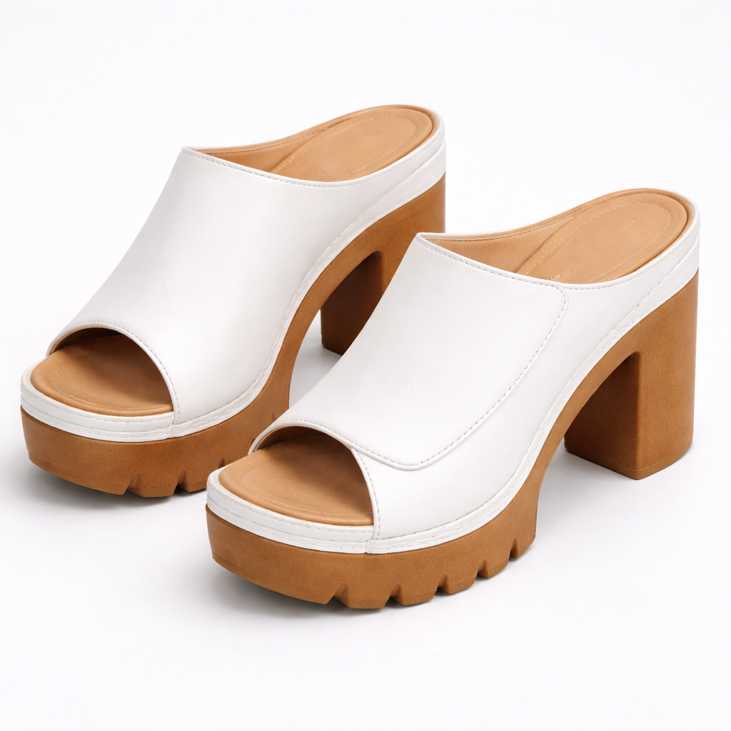 Melisande - Polierte Plateau-High Heels