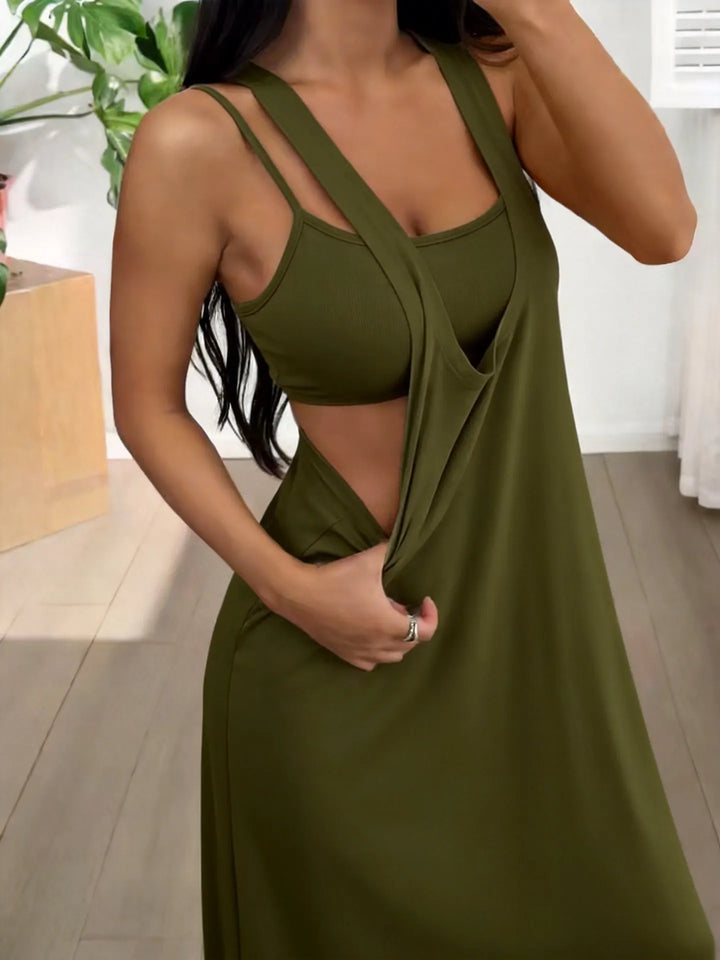 Evania - Lagenlook-Maxikleid-Set