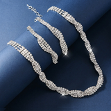 Alessara - Kristall-Twist-Schmuckset