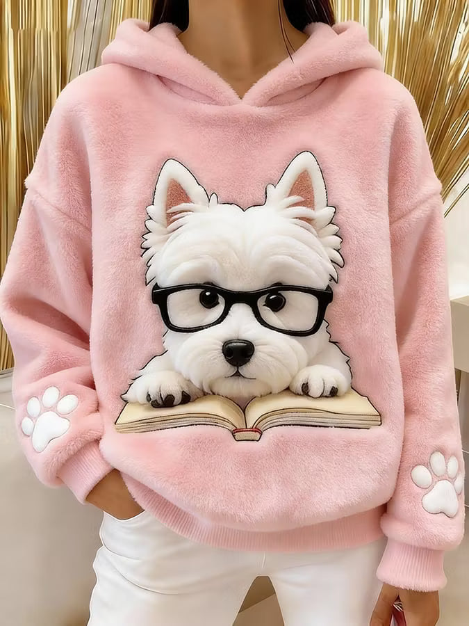 Aileen - Weicher Hoodie mit Grafik-Print