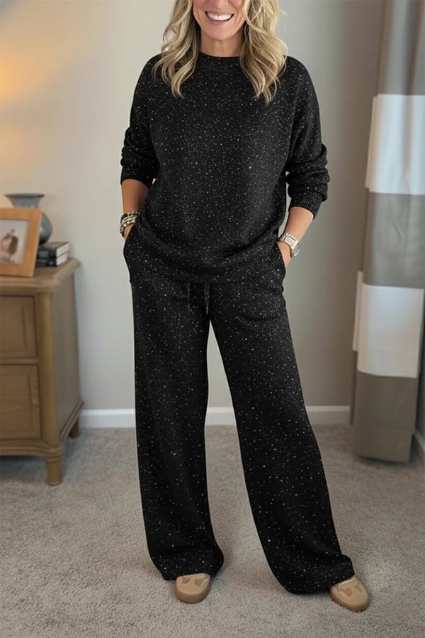 Celia - Zweiteiler aus Jacke und Hose mit schimmerndem Finish