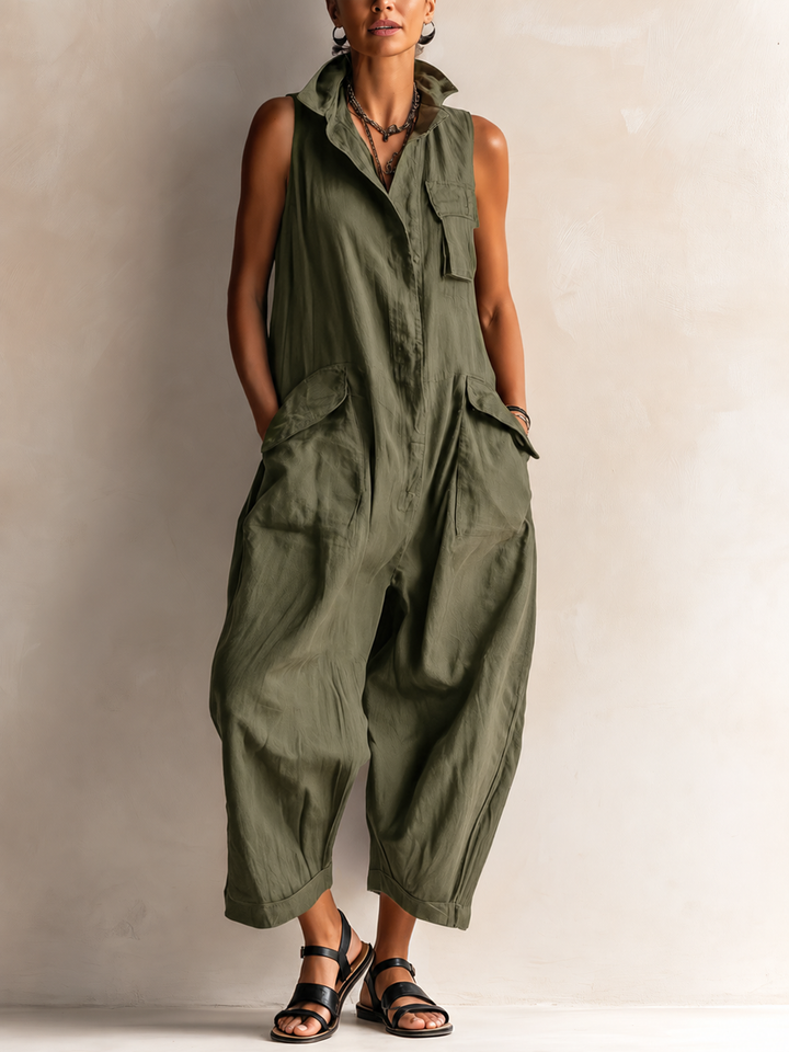 Nerine - Soft-Touch-Cargo-Jumpsuit