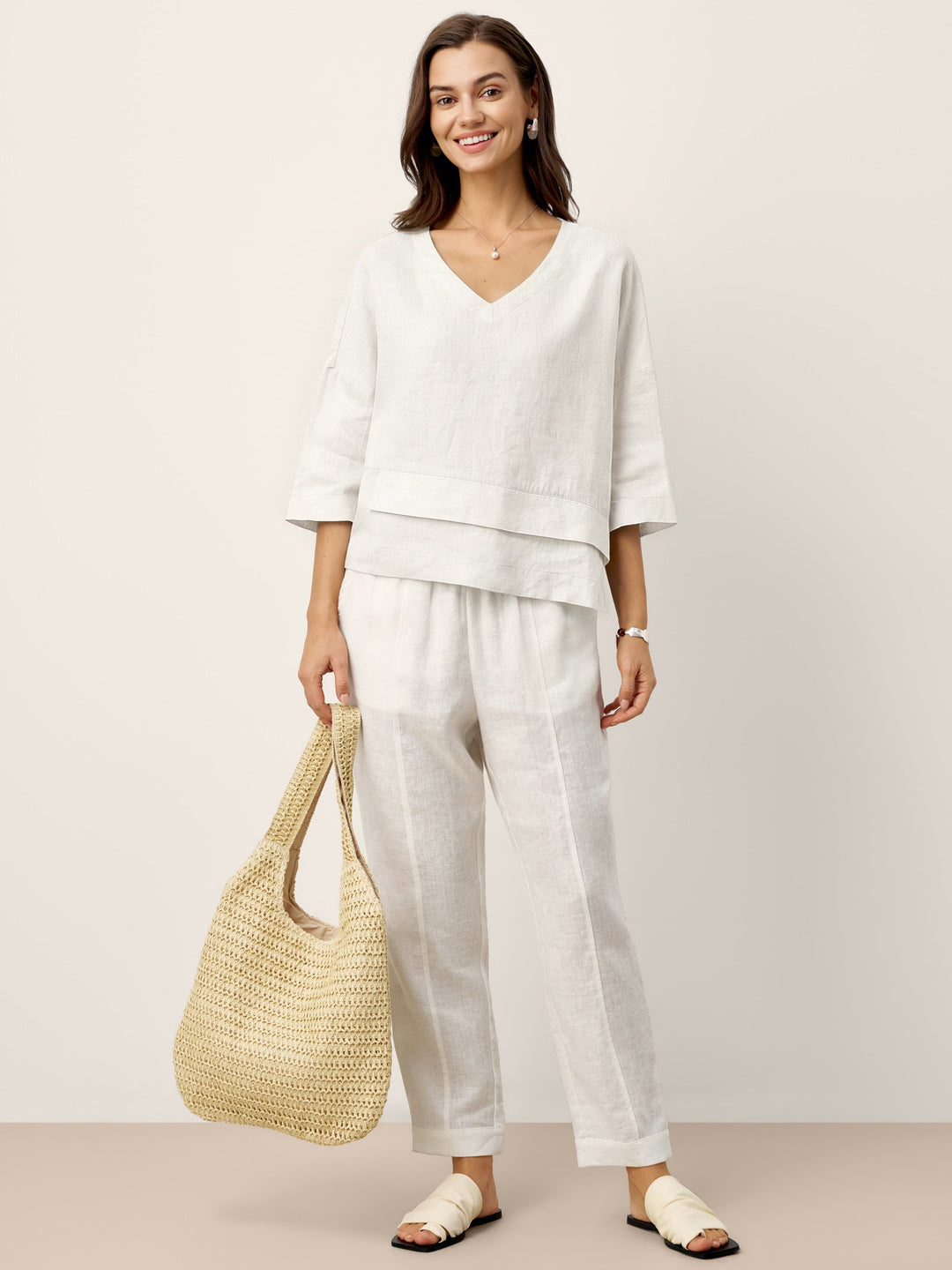 Anaviera - Leinentunika in Lagenoptik
