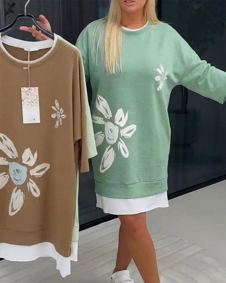 Helia - Soft-Touch-Sweatshirtkleid