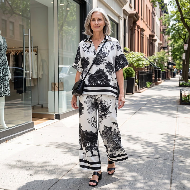 Adley - weitbeiniger Jumpsuit mit Blumenmuster
