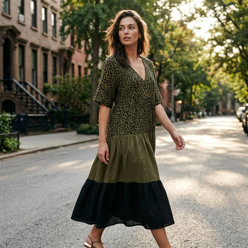 Catrina - Ultraleichtes Boho-Rüschen-Maxikleid