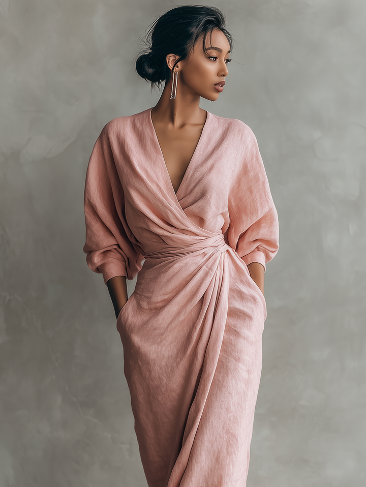 Ariana - Elegantes Maxikleid aus Leinen