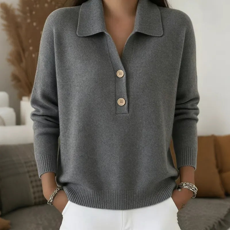 Belisara - Extraweicher V-Ausschnitt-Pullover