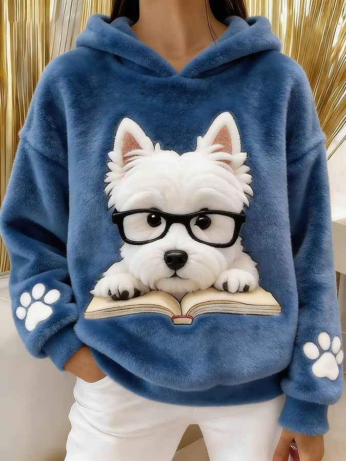 Aileen - Weicher Hoodie mit Grafik-Print