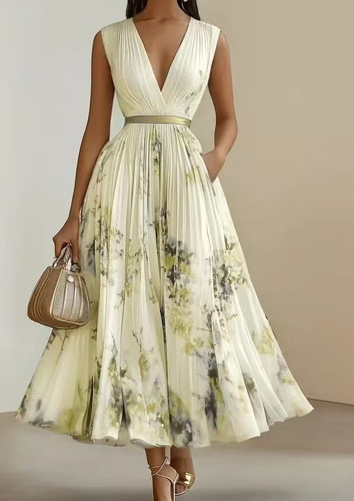 Nadia - geblümtes Midikleid