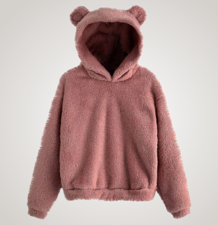 Tialyn - Plüsch-Hoodie mit Bärenohren