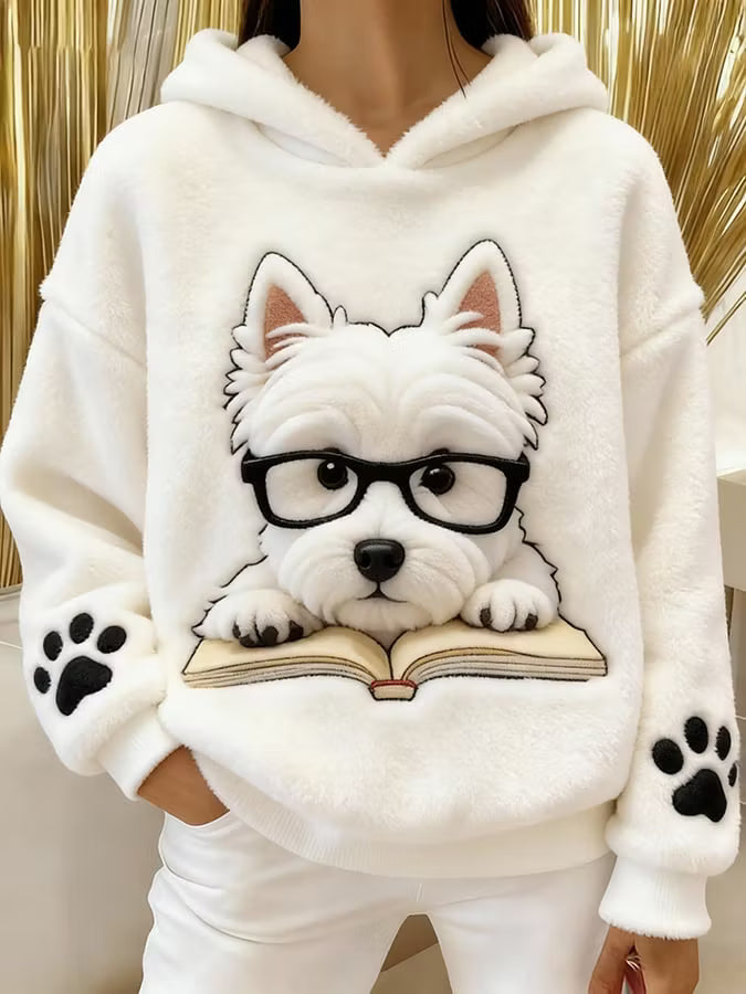 Aileen - Weicher Hoodie mit Grafik-Print