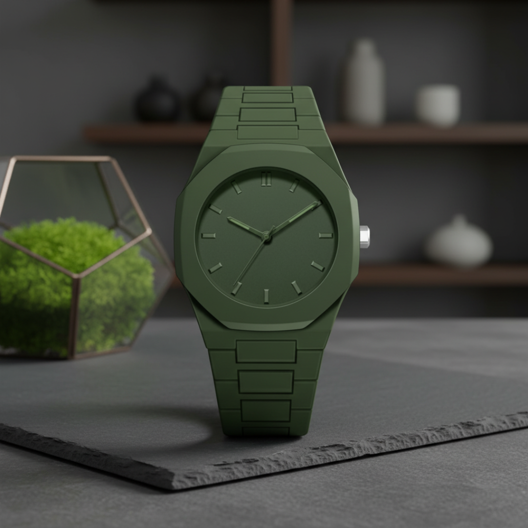 Nevrick - Achteckige Camouflage-Uhr