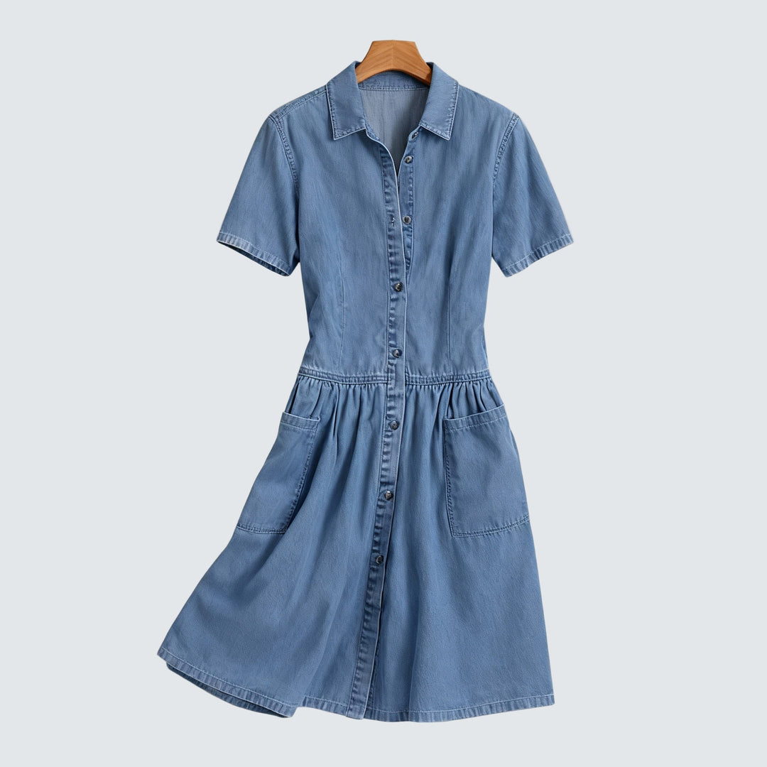 Brenna - leichtes drapiertes Kleid
