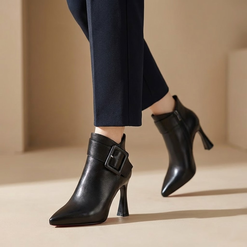 Erina - Stiefeletten mit skulpturalem Absatz