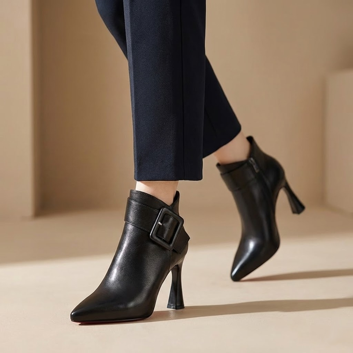 Erina - Stiefeletten mit skulpturalem Absatz