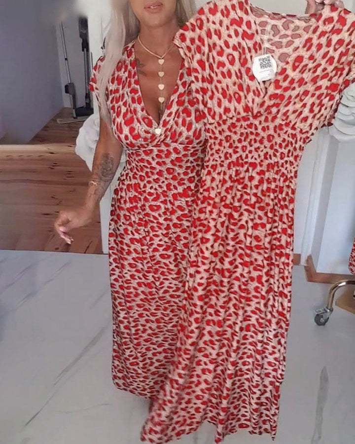 Benara - Printkleid mit V-Ausschnitt