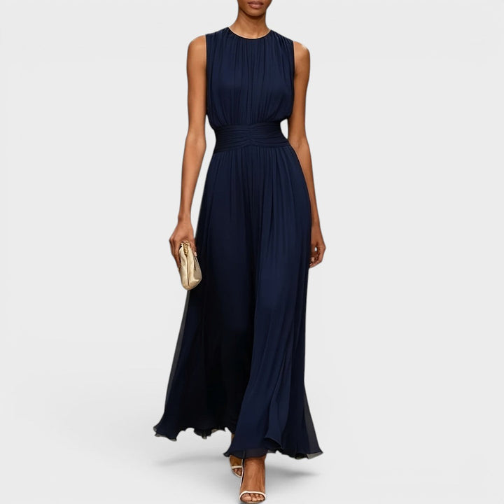 Evadne - Drapiertes Premium-Midikleid