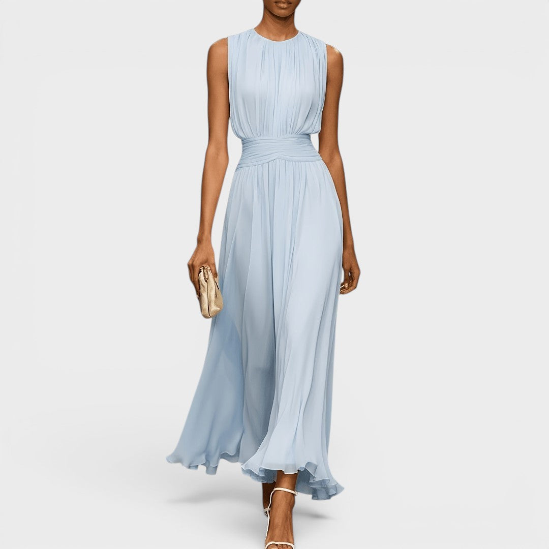 Evadne - Drapiertes Premium-Midikleid