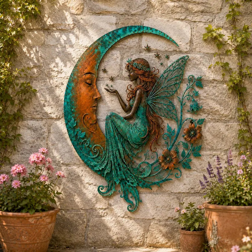 Alisette - himmlische Wandskulptur für den Garten