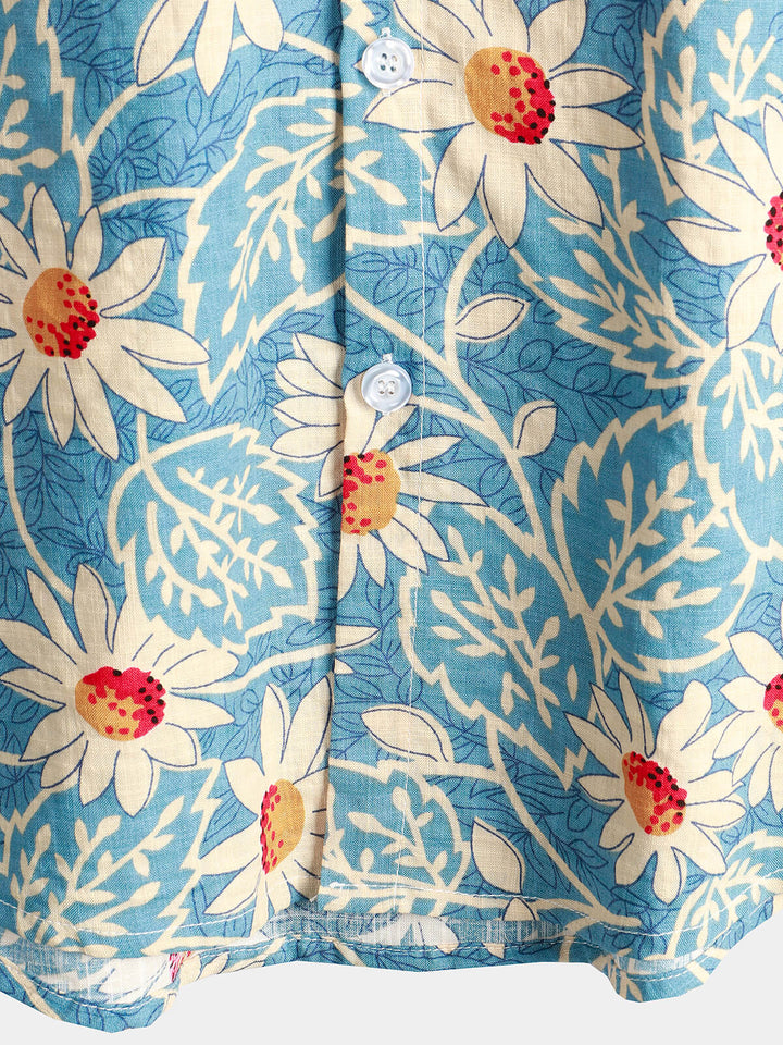 Leoric - Leichtes, kurzärmeliges Blumenshirt