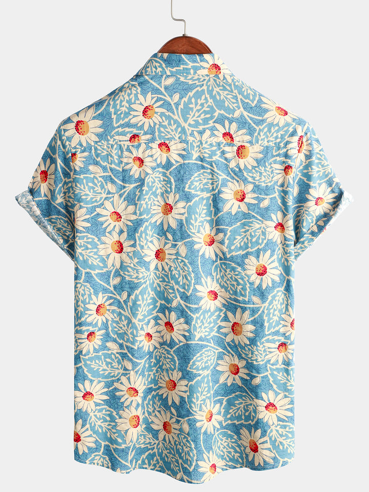 Leoric - Leichtes, kurzärmeliges Blumenshirt