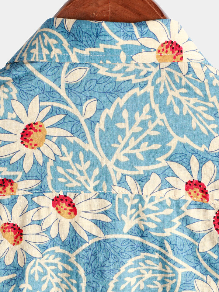 Leoric - Leichtes, kurzärmeliges Blumenshirt
