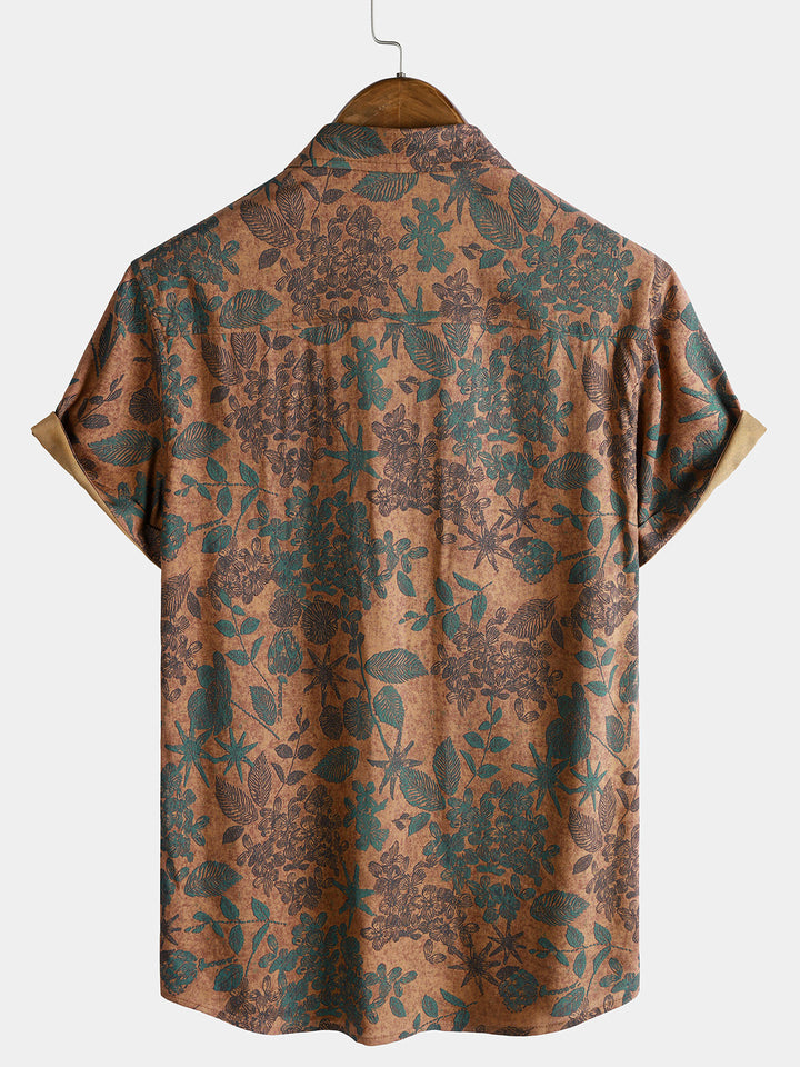 Leoric - Leichtes, kurzärmeliges Blumenshirt