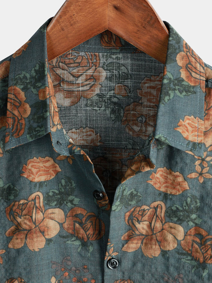 Leoric - Leichtes, kurzärmeliges Blumenshirt