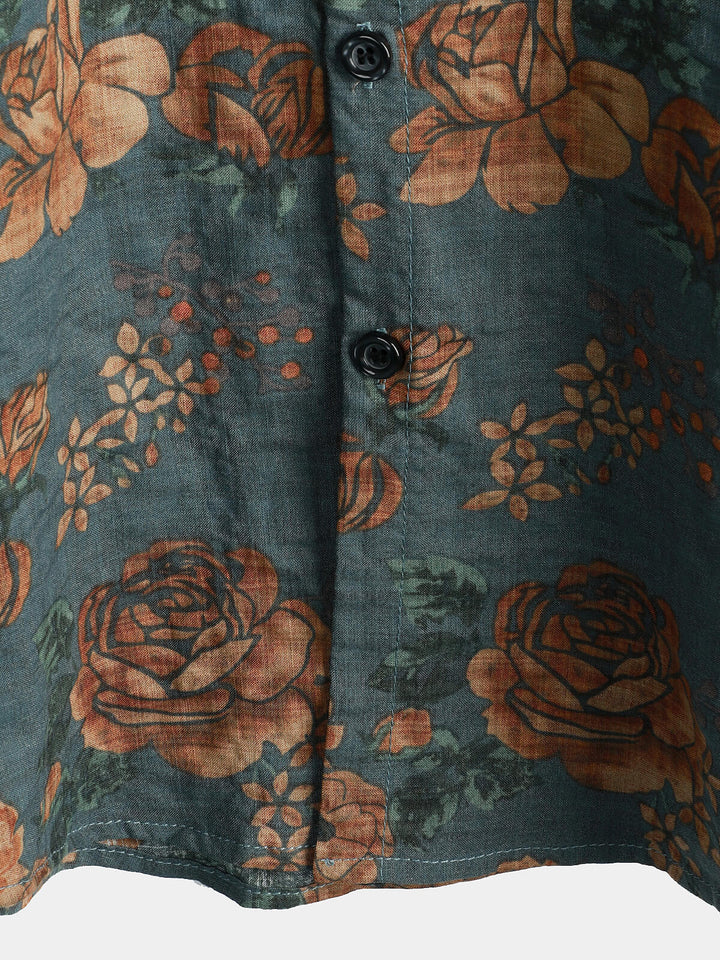 Leoric - Leichtes, kurzärmeliges Blumenshirt