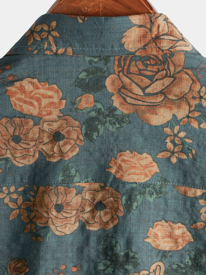 Leoric - Leichtes, kurzärmeliges Blumenshirt