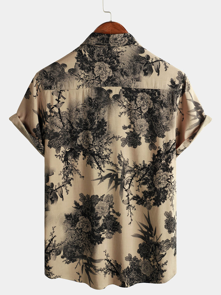 Leoric - Leichtes, kurzärmeliges Blumenshirt