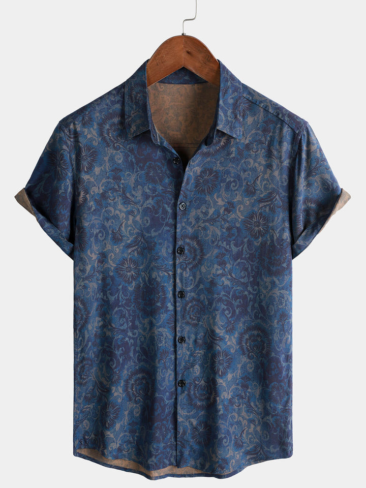 Leoric - Leichtes, kurzärmeliges Blumenshirt