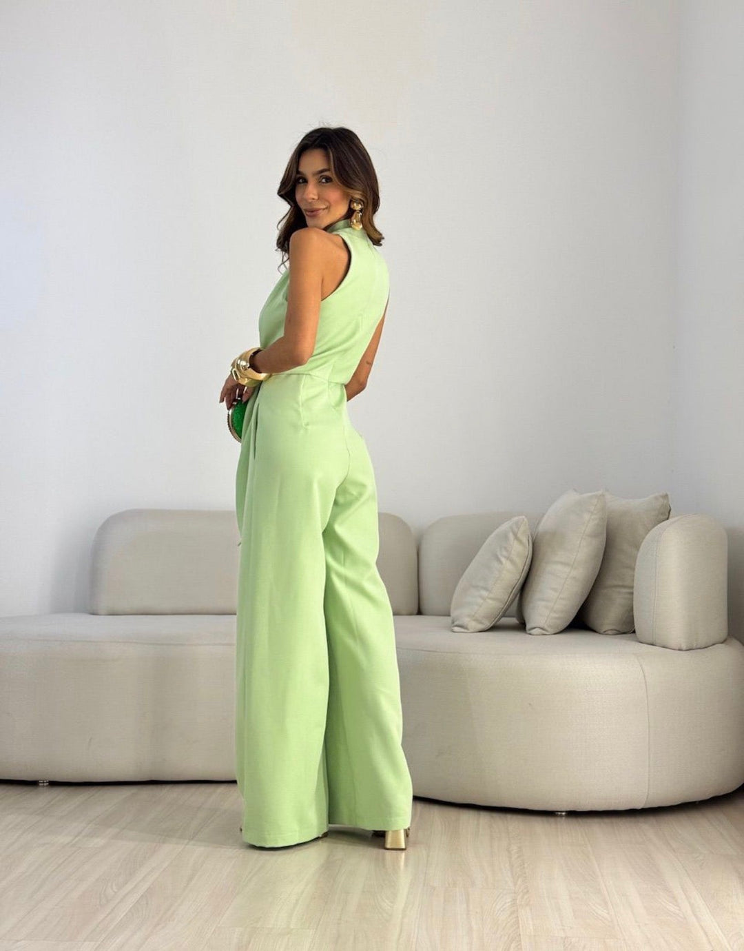 Ismerie - fließender, weitbeiniger Jumpsuit