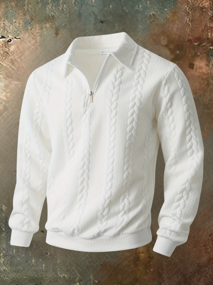 Belvorn - Premium Zopfstrick-Half-Zip-Pullover