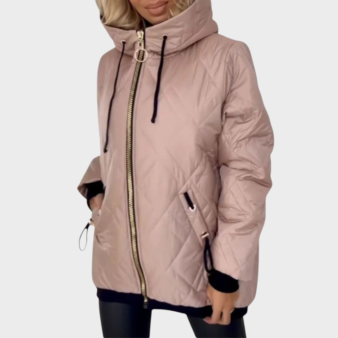 Delianne - Gesteppte Kapuzenjacke