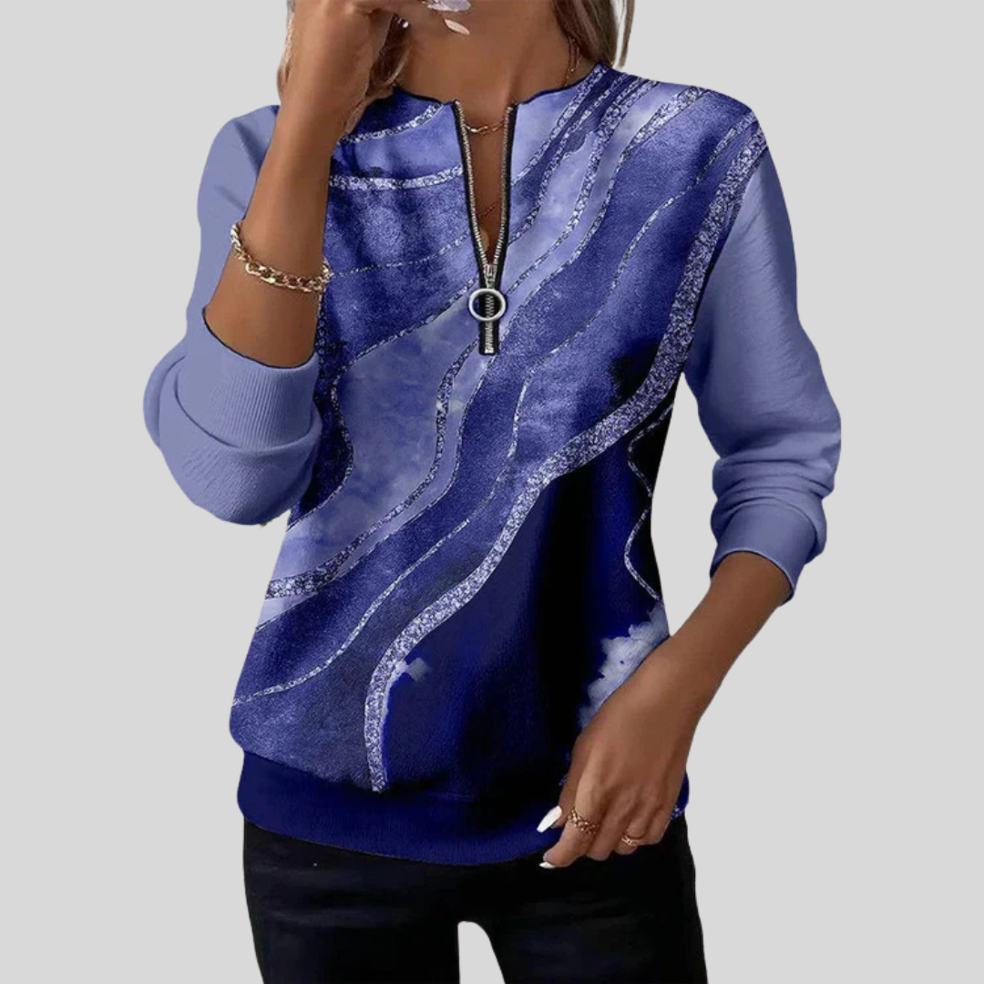 Baila - Sweatshirt mit Vintage-Print
