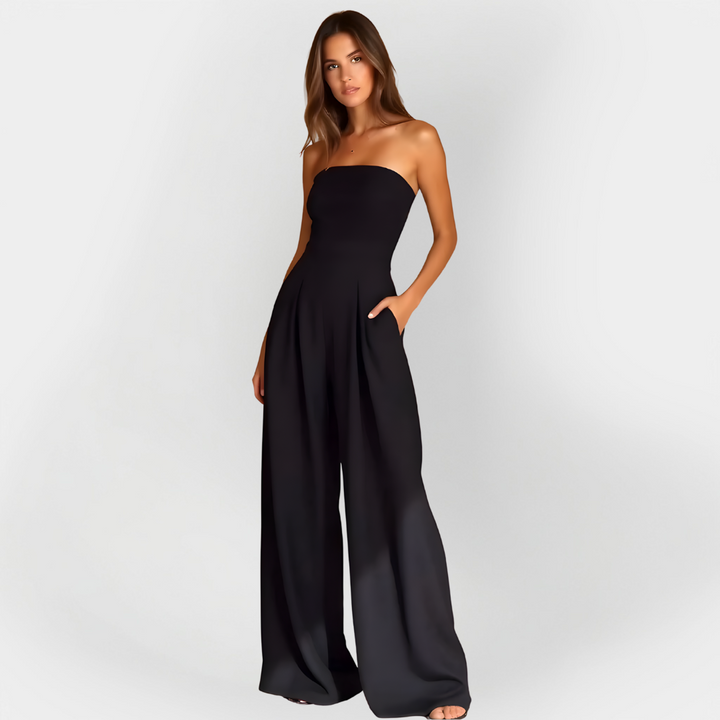 Zerya - Trägerloser Soft-Touch-Jumpsuit