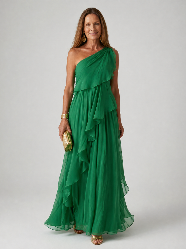 Katriana - Maxikleid mit zarten Rüschen